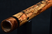 Spalted Maple Native American Flute, Minor, High C#-5, #F76D